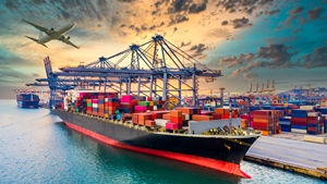 Container Ship transporting cargo
