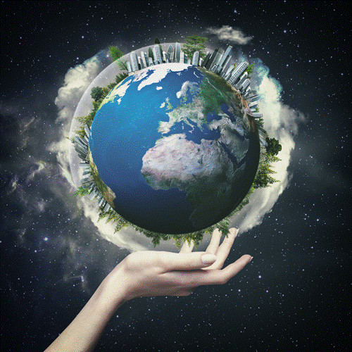 Feminine-Hand-Holding-Earth-Noosphere