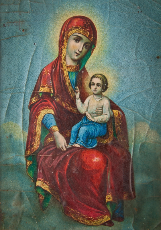 Greek Orthodox Icon Mary and Child