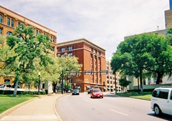 Dealey Plaza from near old culvert.