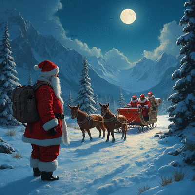 Santa Looked Into the Sleigh