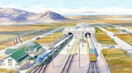 Arftists Concept Bering Strait Tunnel Entrance