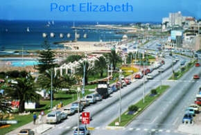 Aerial View Port Elizabeth South Africa, the 'S' in Brics